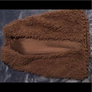 Hooded Faux Fur Vest